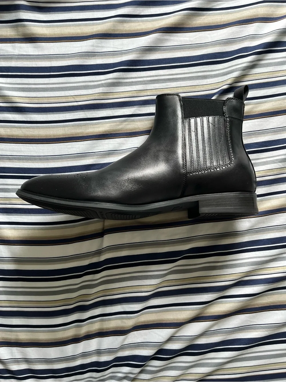Stacy Adams Black Plain Toe Chelsea Boots | Men’s Size 13 | Like New